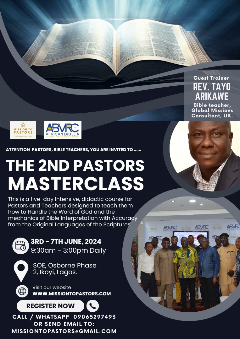 The 2nd Pastors Master Class